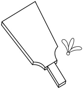 羽子板のイラスト