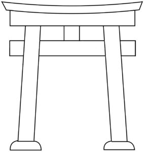 鳥居のイラスト