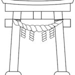 鳥居のイラスト