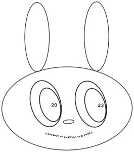 うさぎ（卯年）のイラスト