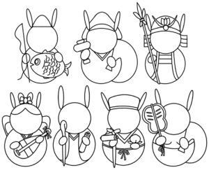 うさぎ（卯年）のイラスト